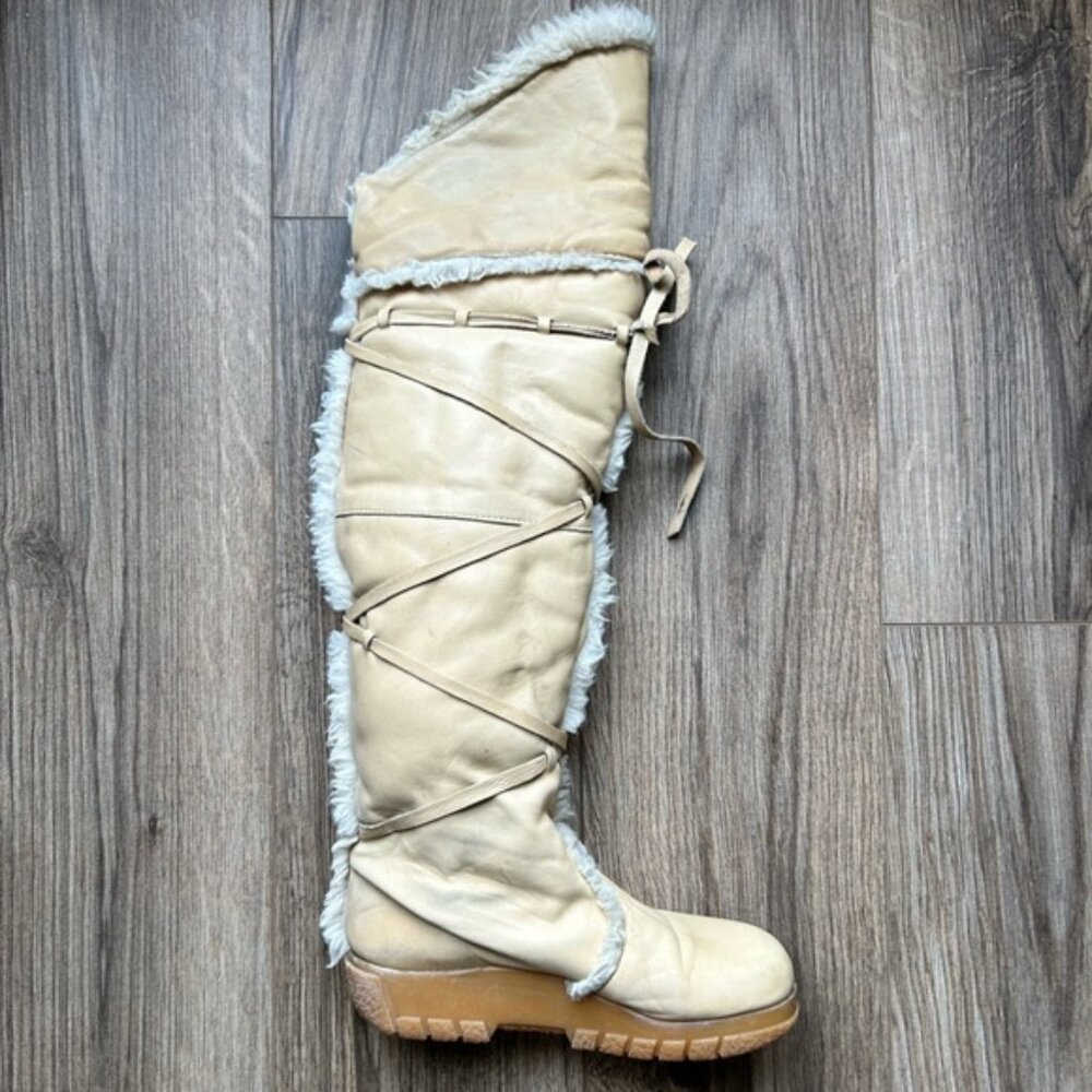 Vintage Husky by Bastien Tall Over-the-Knee Leather Boots